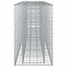 Podniesione łóżko gabionowe 2 pcs Srebrny 250 x 50 x 80 cm