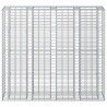 Podniesione łóżko gabionowe 2 pcs Srebrny 170 x 50 x 150 cm