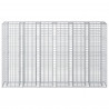 Podniesione łóżko gabionowe 3 pcs Srebrny 250 x 50 x 150 cm