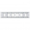 Podniesione łóżko gabionowe 3 pcs Srebrny 250 x 50 x 150 cm