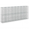 Podniesione łóżko gabionowe 4 pcs Srebrny 330 x 50 x 150 cm