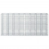 Podniesione łóżko gabionowe 4 pcs Srebrny 330 x 50 x 150 cm