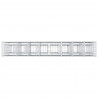 Podniesione łóżko gabionowe 4 pcs Srebrny 330 x 50 x 150 cm