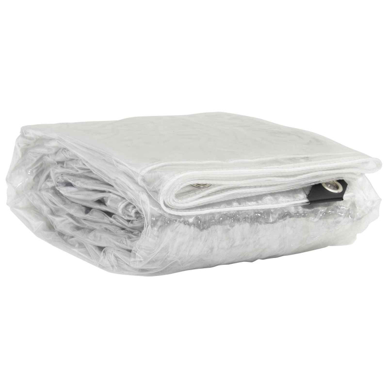 Plandeka przezroczysty 4 x 12 m PVC