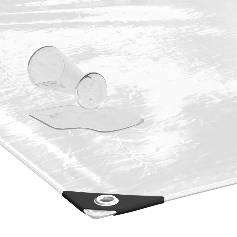 Plandeka przezroczysty 4 x 12 m PVC