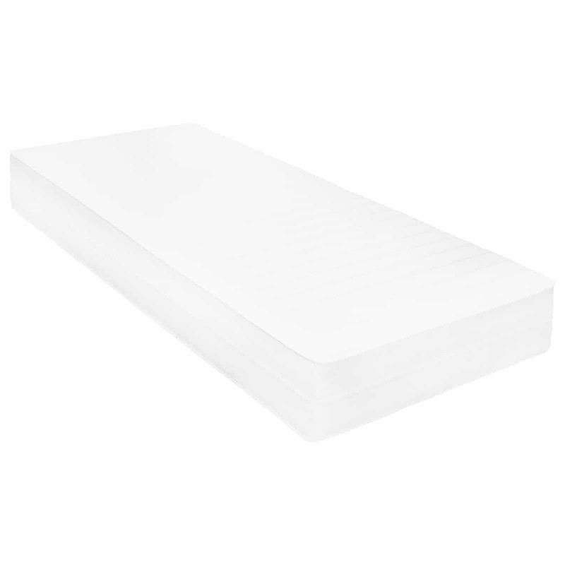 Łóżko dzienne z materacem Brązowy i biały wosk 90 x 200 cm