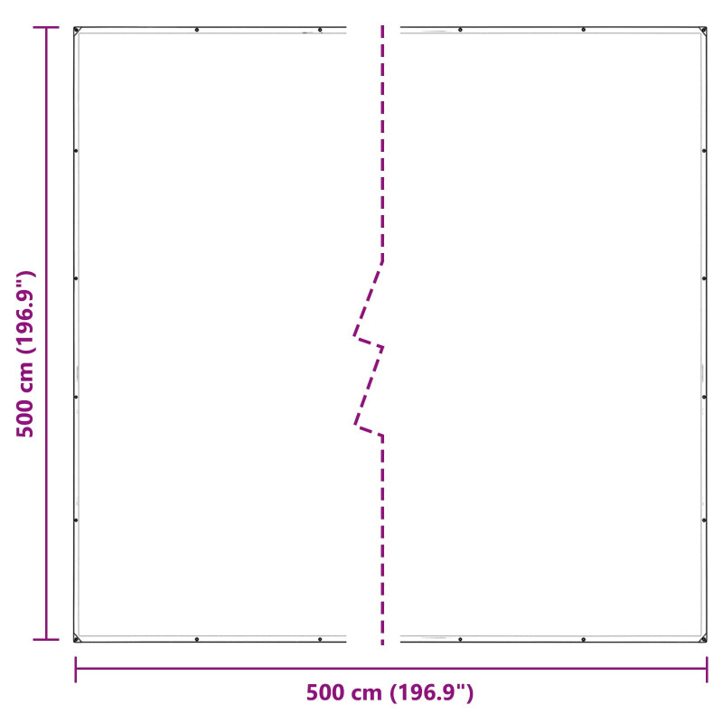 Plandeka przezroczysty 5 x 5 m PVC