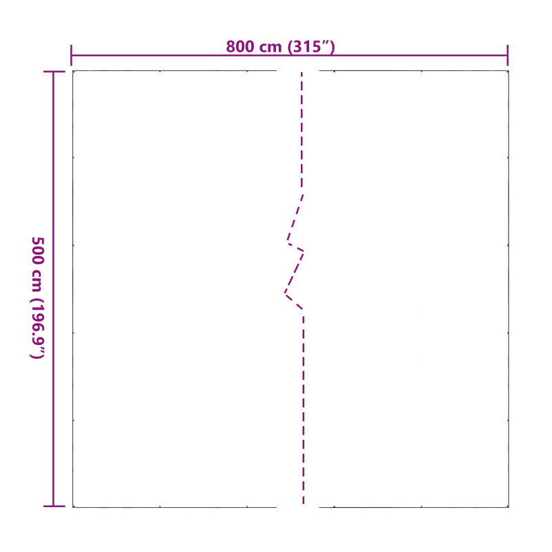 Plandeka przezroczysty 5 x 8 m PVC