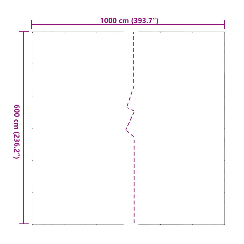Plandeka przezroczysty 6 x 10 m PVC