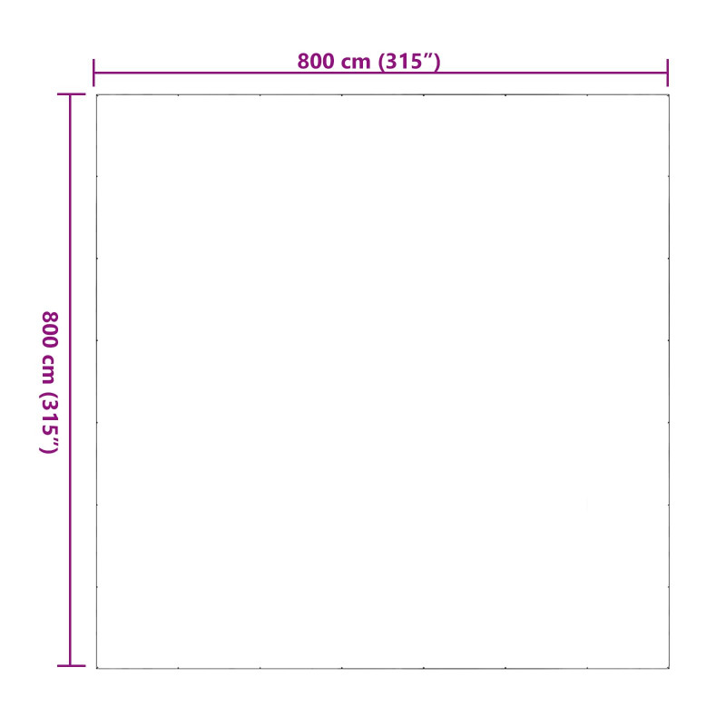 Plandeka przezroczysty 8 x 8 m PVC
