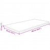 Blat do łazienki, jasnobrązowy, 100x50x2,5 cm, lite drewno