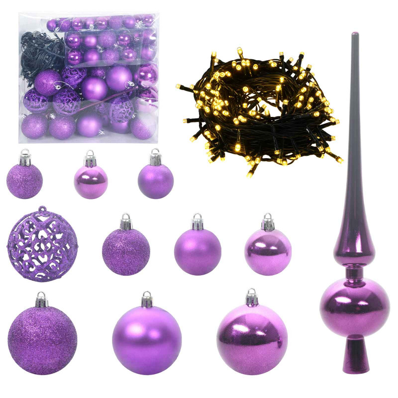 Sztuczna choinka z 300 diodami LED Biały 240 cm PVC i Stal