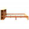 Łóżko z pojemnikiem i zagłówkiem 2 pcs Woskowy Brąz