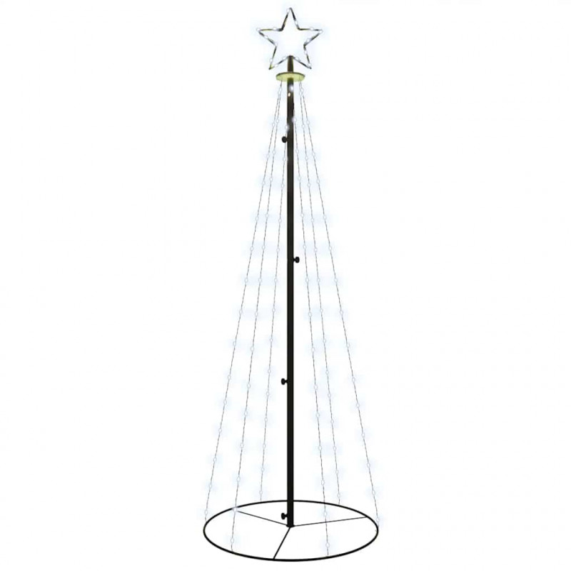 Choinka stożkowa, 108 zimnych białych LED, 70x180 cm