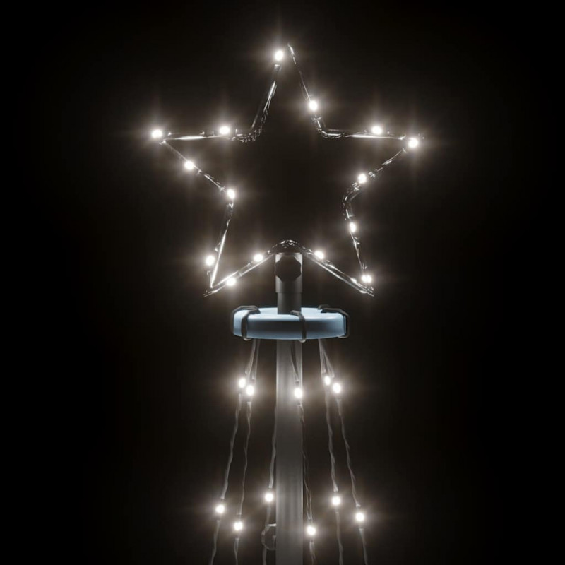 Choinka stożkowa, 108 zimnych białych LED, 70x180 cm