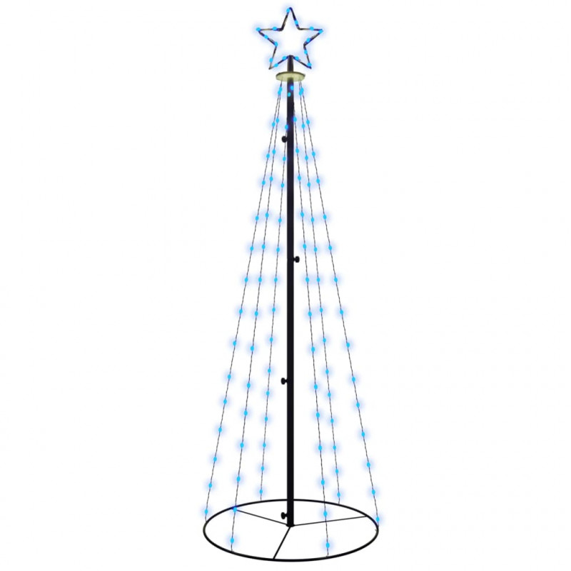 Choinka stożkowa, 108 niebieskich diod LED, 70x180 cm