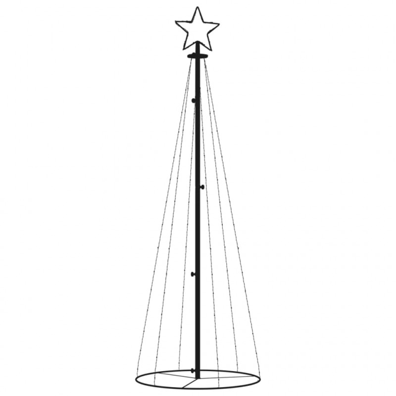 Choinka stożkowa, 108 niebieskich diod LED, 70x180 cm