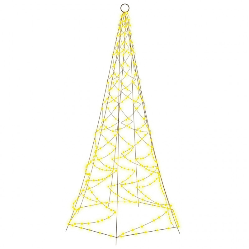 Choinka do montażu na maszcie, 200 ciepłych białych LED, 180 cm