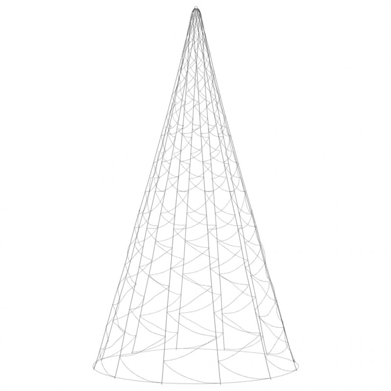 Choinka do montażu na maszcie, 3000 ciepłych białych LED, 800cm