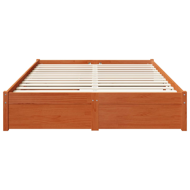 Ramka łóżka z szufladą 3 pcs Woskowy Brąz Lite drewno sosnowe