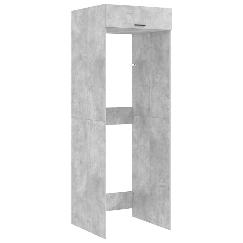 Szafka na pralkę z przechowywaniem Betonowy 67,5 x 68 x 200 cm