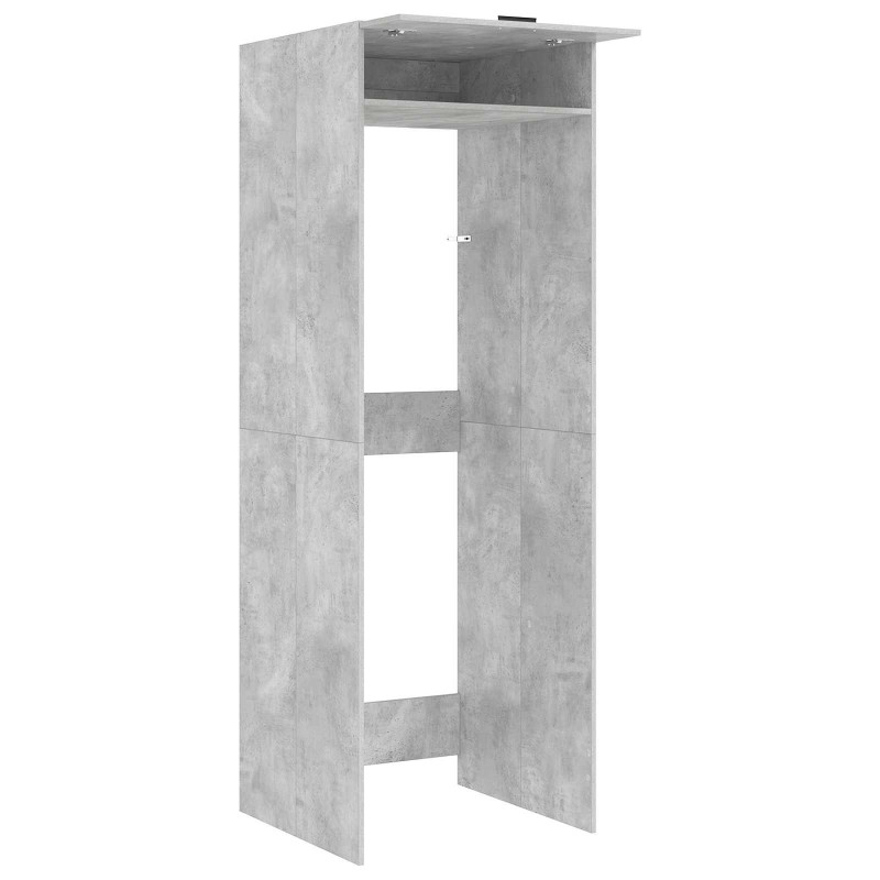 Szafka na pralkę z przechowywaniem Betonowy 67,5 x 68 x 200 cm