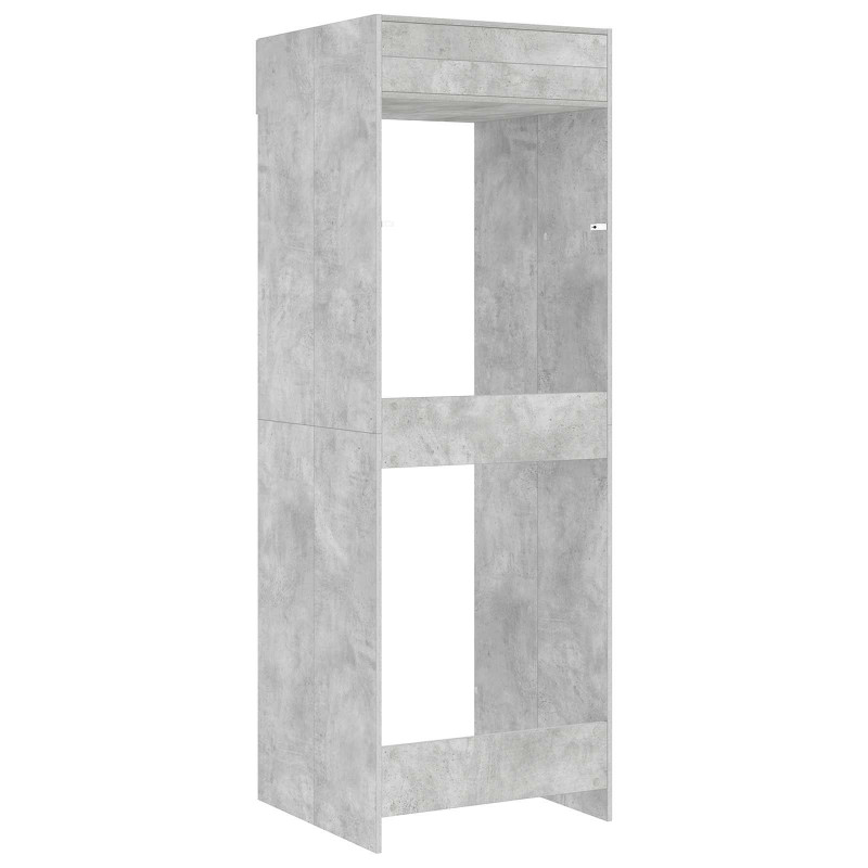 Szafka na pralkę z przechowywaniem Betonowy 67,5 x 68 x 200 cm