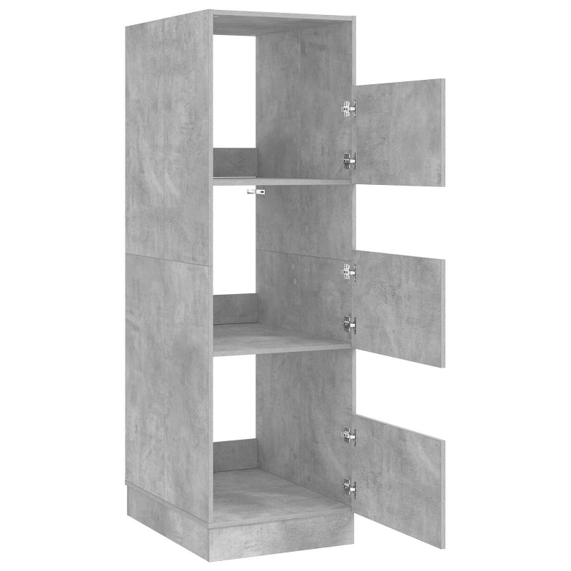 Szafka do prania z przechowywaniem Betonowy 50 x 68 x 162 cm