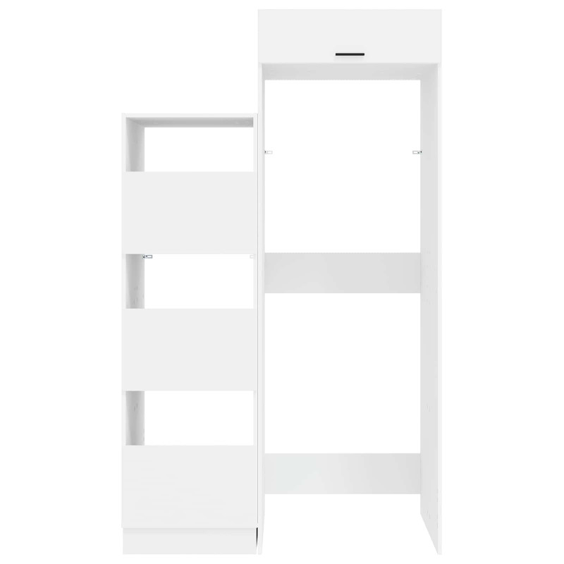 Zestaw szafek do prania 2 pcs Biały Drewno inżynieryjne