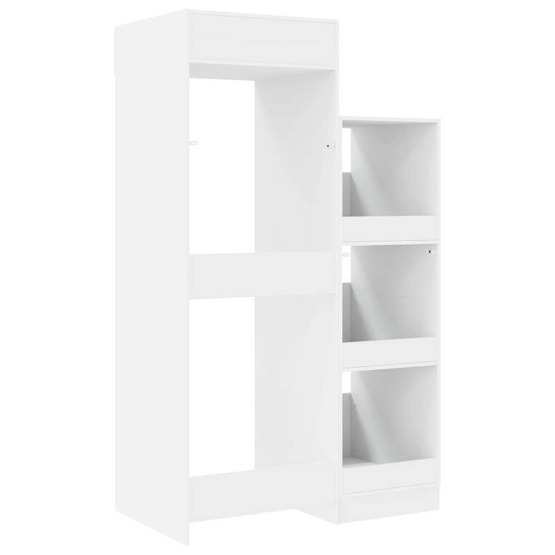 Zestaw szafek do prania 2 pcs Biały Drewno inżynieryjne