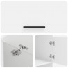 Zestaw szafek do prania 2 pcs Biały Drewno inżynieryjne