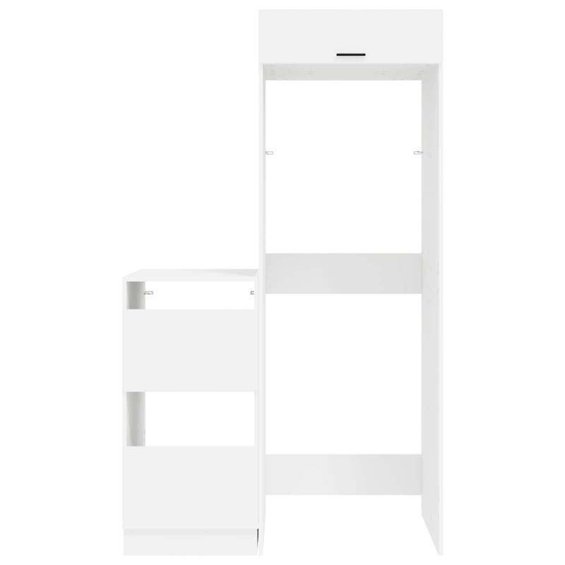 Zestaw szafek do prania 2 pcs Biały Drewno inżynieryjne