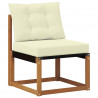 Zestaw sof na zewnątrz Drewno akacji i tekstylen