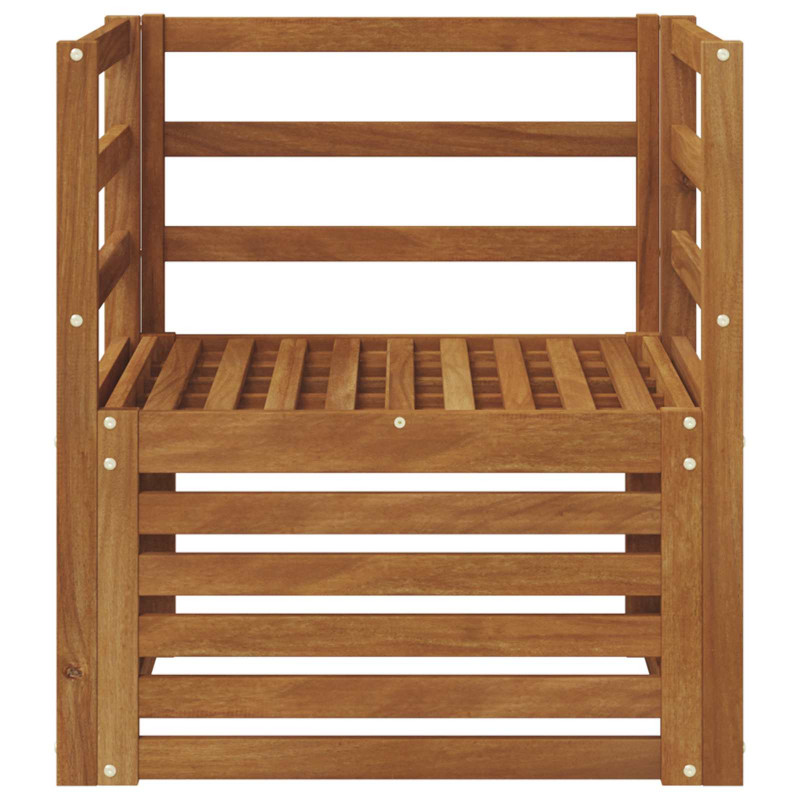 Zestaw sof na zewnątrz Naturalny 67 x 63 x 73 cm