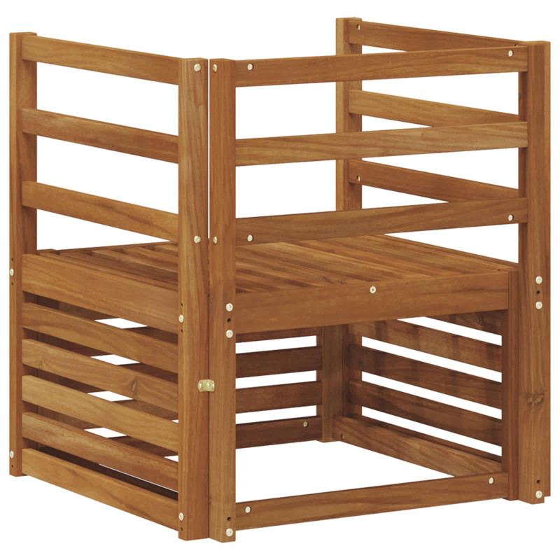 Zestaw sof na zewnątrz Naturalny 67 x 63 x 73 cm