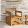 Zestaw sof na zewnątrz Naturalny 71 x 63 x 73 cm