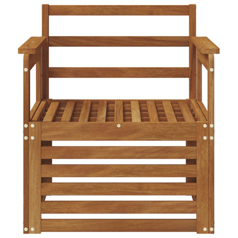 Zestaw sof na zewnątrz Naturalny 71 x 63 x 73 cm