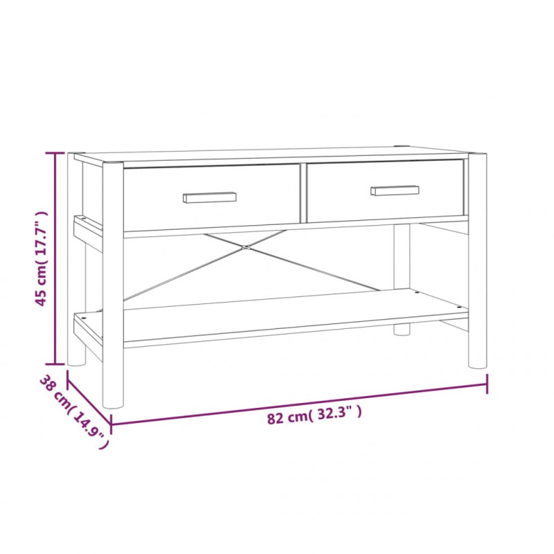 Szafka pod TV,82x38x45 cm, materiał drewnopochodny