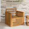 Zestaw sof na zewnątrz Naturalny 71 x 63 x 73 cm
