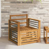 Zestaw sof na zewnątrz Naturalny 71 x 63 x 73 cm
