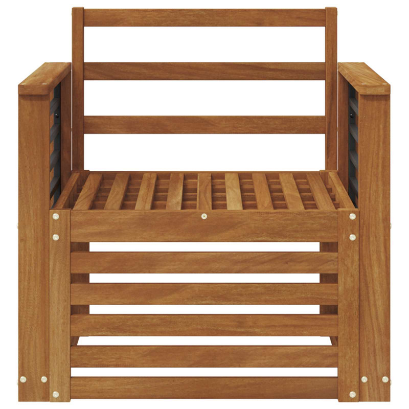 Zestaw sof na zewnątrz Naturalny 71 x 63 x 73 cm