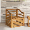 Zestaw sof na zewnątrz Naturalny 67 x 63 x 73 cm