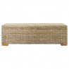 Skrzynia, 110 cm, naturalny rattan kubu i lite drewno mahoniowe