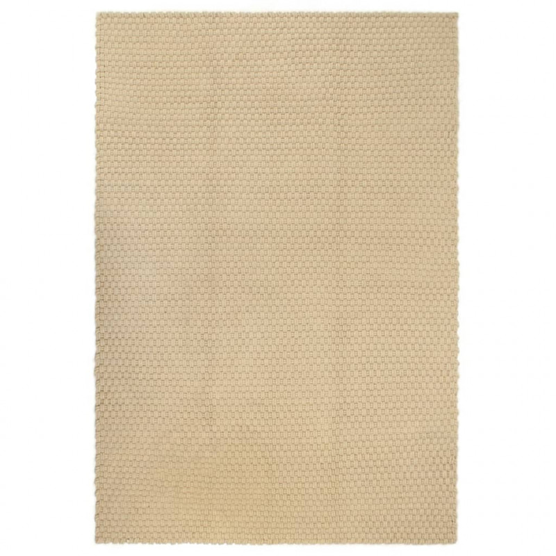 Dywan prostokątny, naturalny, 180x250 cm, bawełna