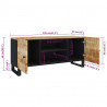 Szafka pod telewizor, 105x33x46 cm, lite drewno mango