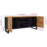 Szafka pod telewizor, 105x33x46 cm, lite drewno akacjowe