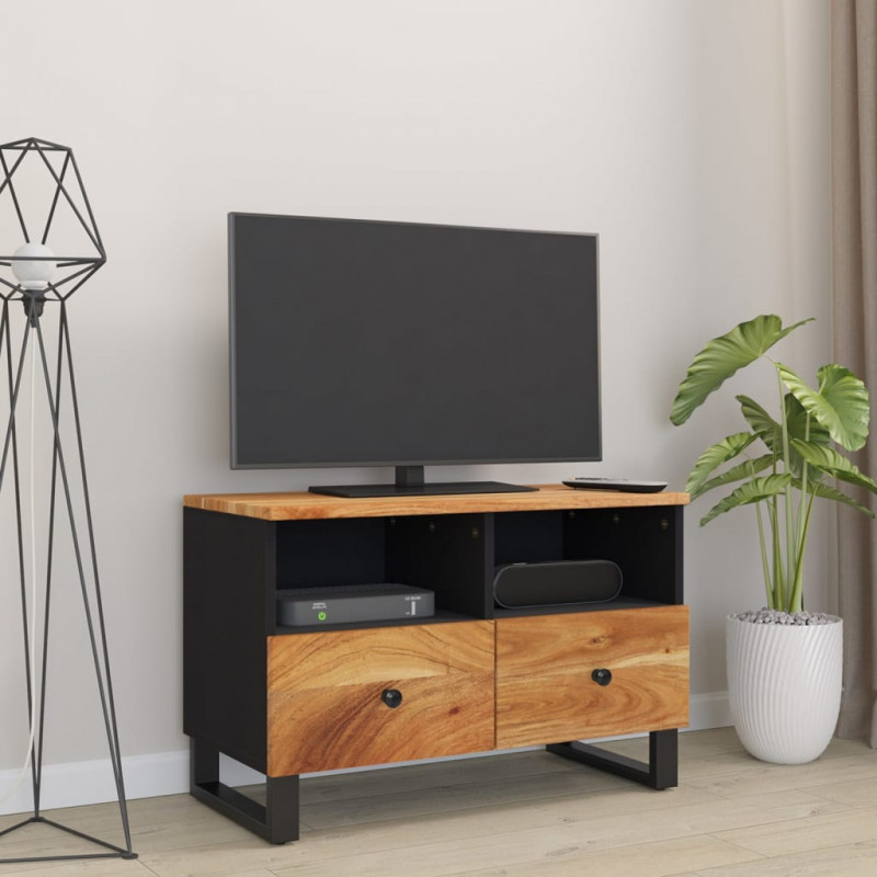 Szafka pod telewizor, 70x33x46 cm, lite drewno akacjowe