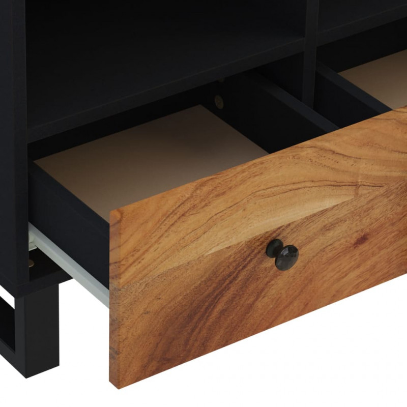 Szafka pod telewizor, 70x33x46 cm, lite drewno akacjowe