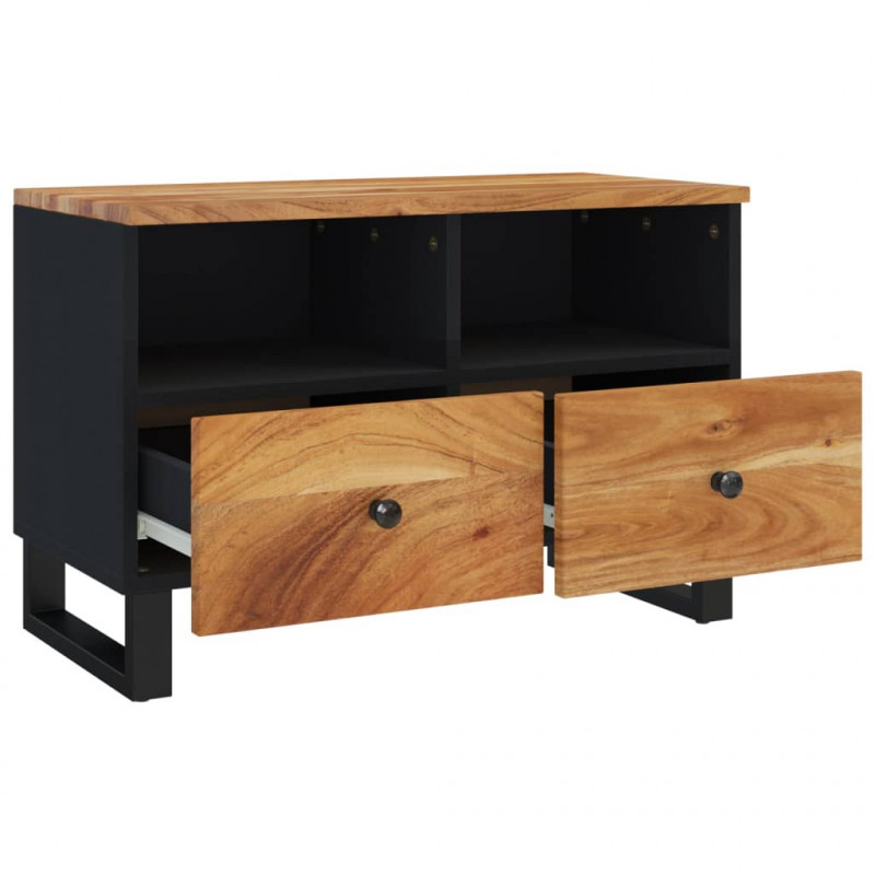 Szafka pod telewizor, 70x33x46 cm, lite drewno akacjowe