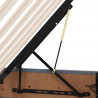 Łóżko z miejscem do przechowywania Ciemnoszary 200 x 200 cm
